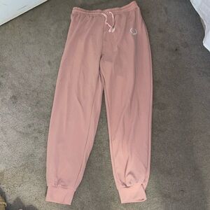 Pink sweatpants with cute small design